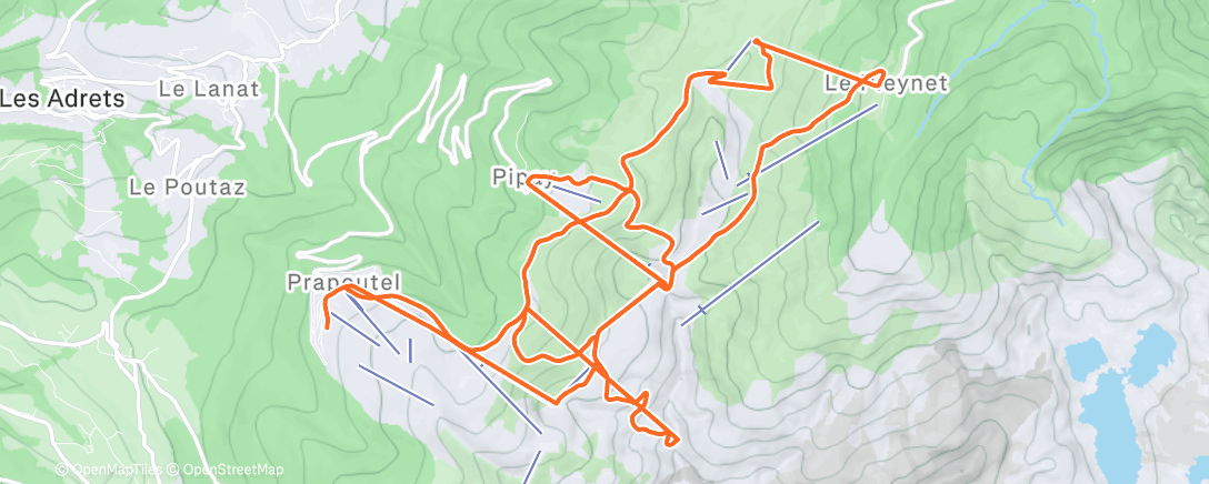 Mappa dell'attività Snowboard - 7 Laux