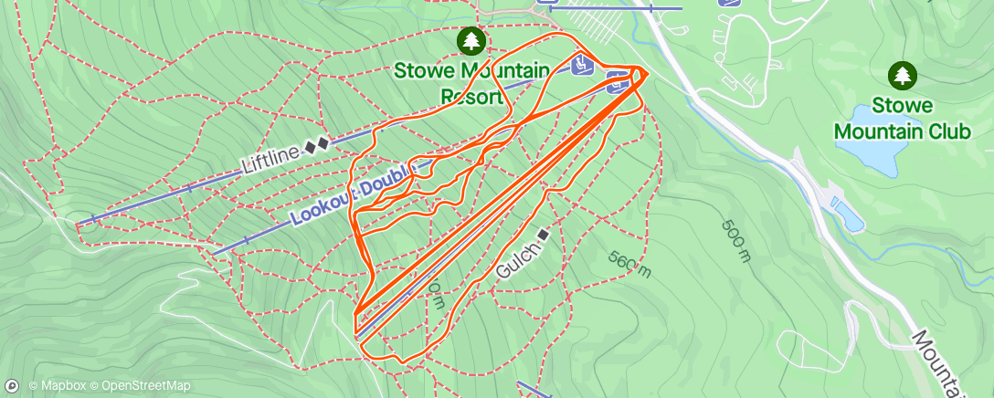 Map of the activity, Last snow storm