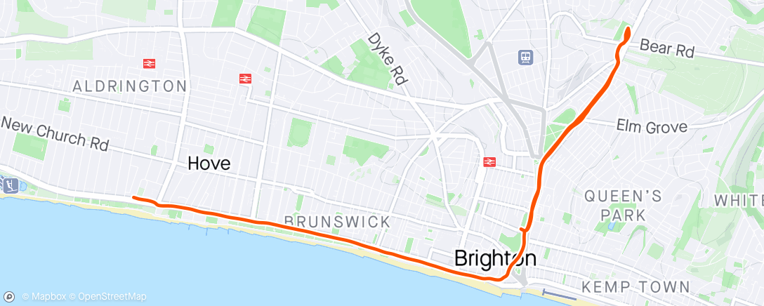 Map of the activity, GoodGym #52