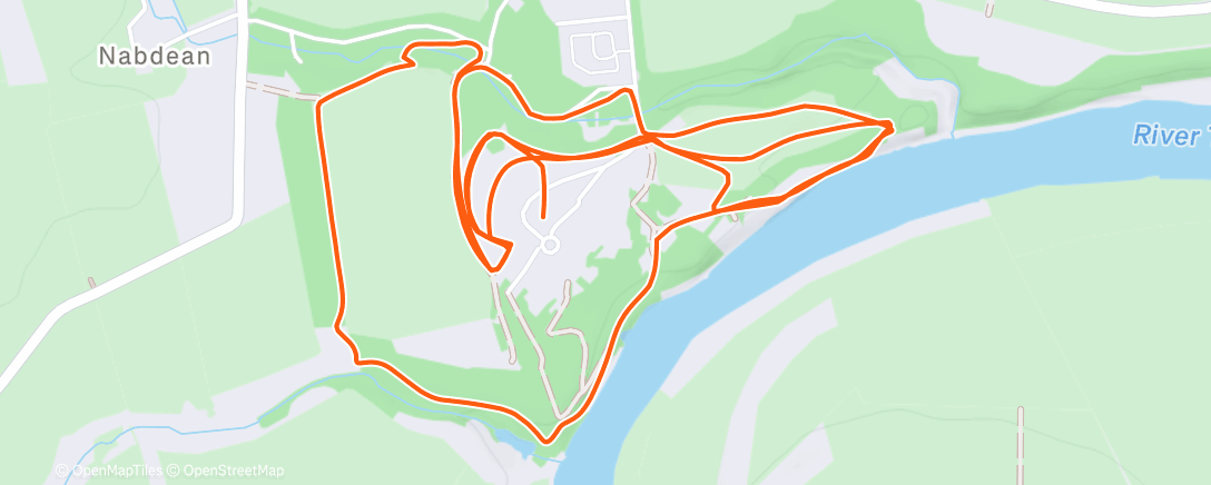 Map of the activity, Borders XC - Paxton House