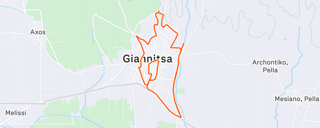 Map of the activity, Morning Trail Run