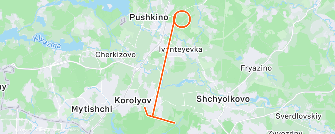 Карта физической активности (Утренний забег)