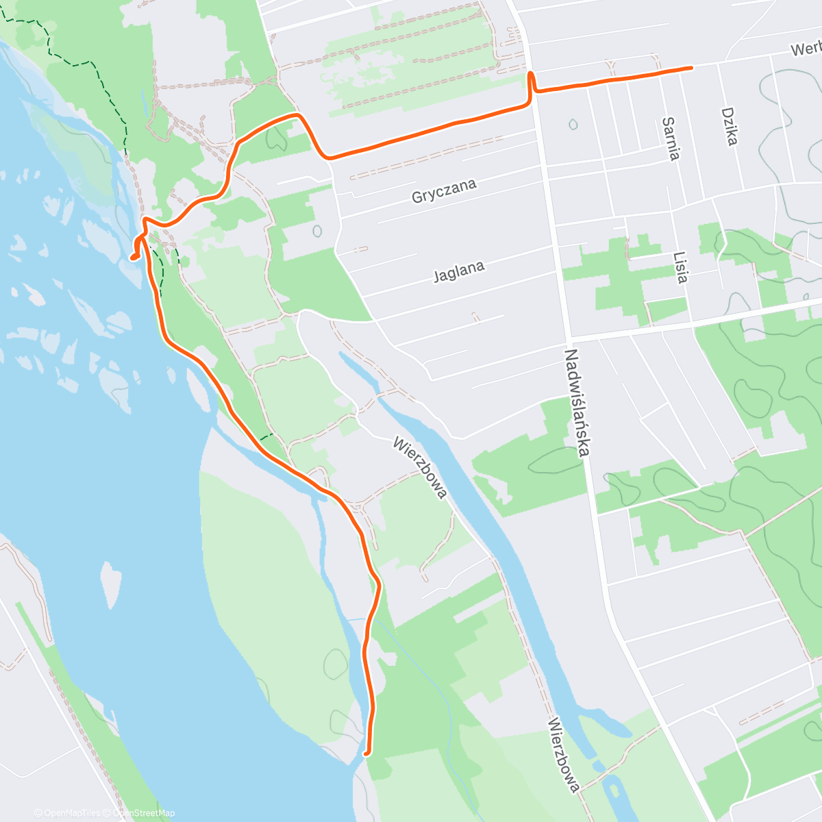 Map of the activity, Morning Walk