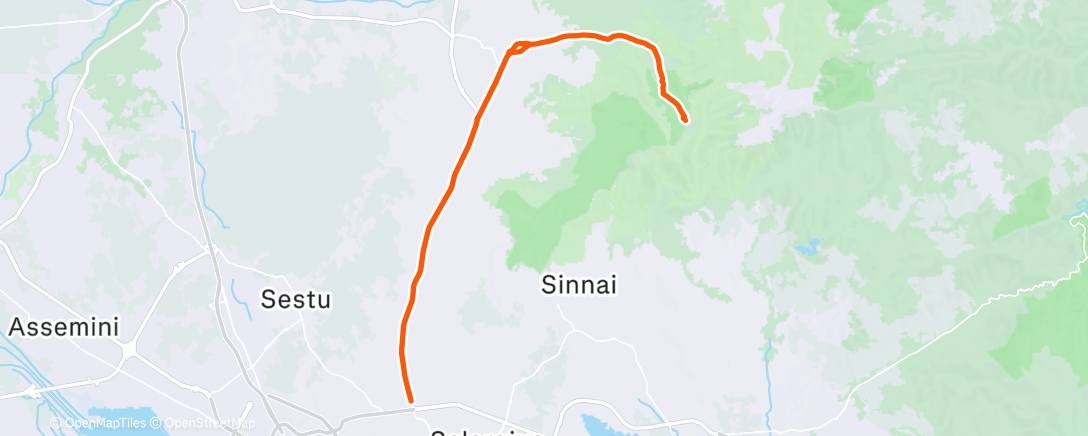 Map of the activity, Morning Ride