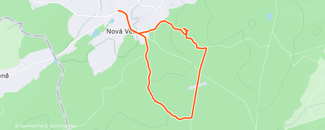 Map of the activity, Lunch Hike