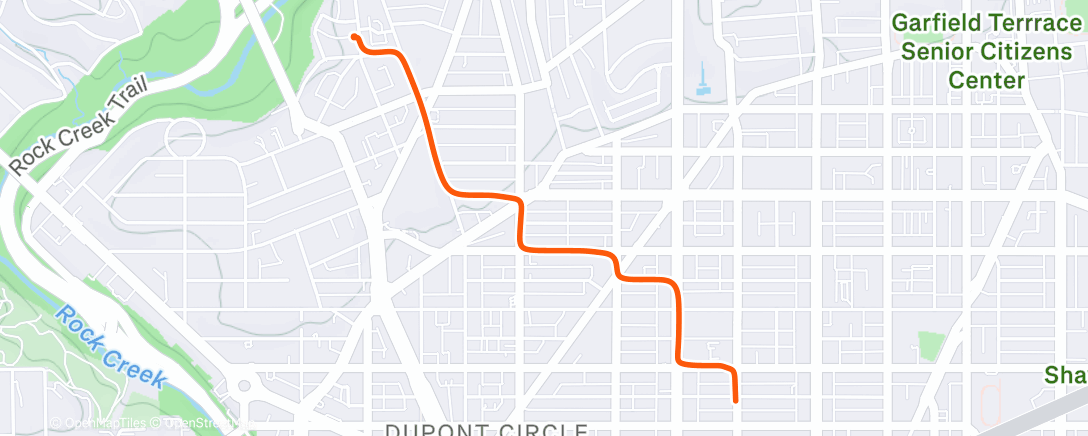 Карта физической активности (Sortie vélo en soirée)