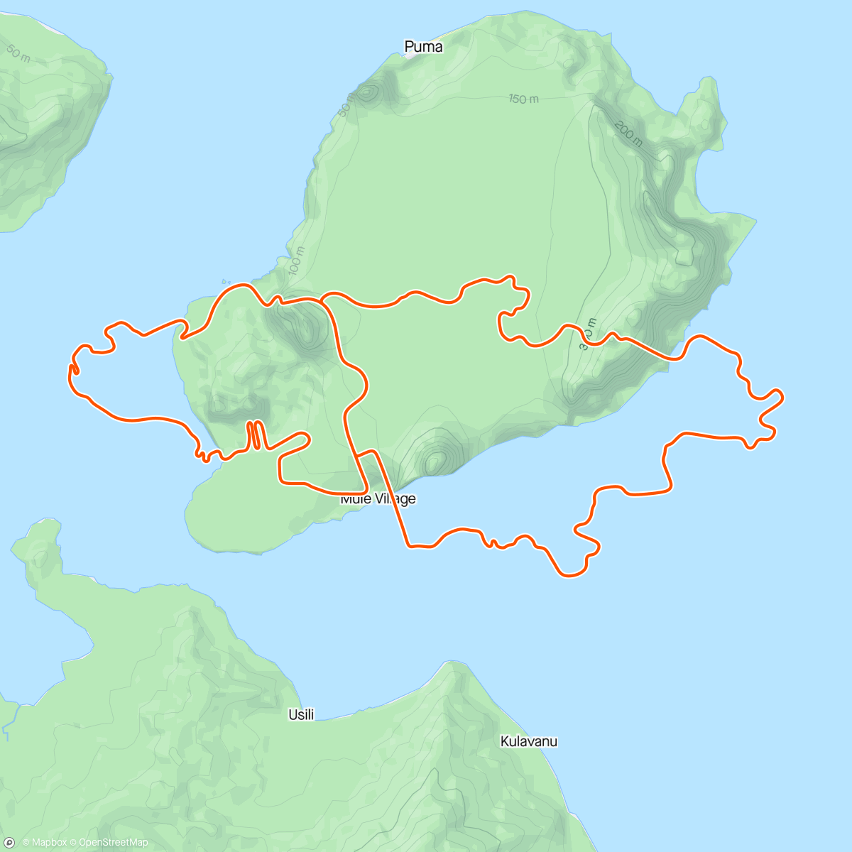 Mapa da atividade, Zwift - 04. Power Surge in Watopia