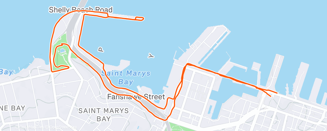 Map of the activity, Morning Run