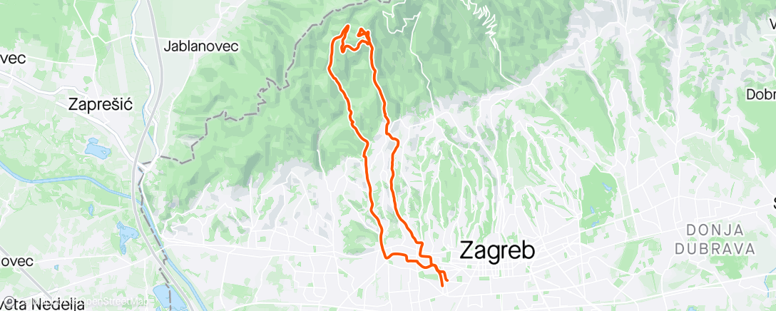 Map of the activity, PD Risnjak 1.4.2024.