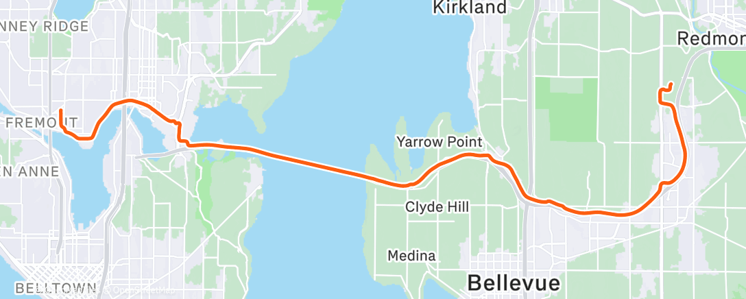 Карта физической активности (Afternoon Ride)