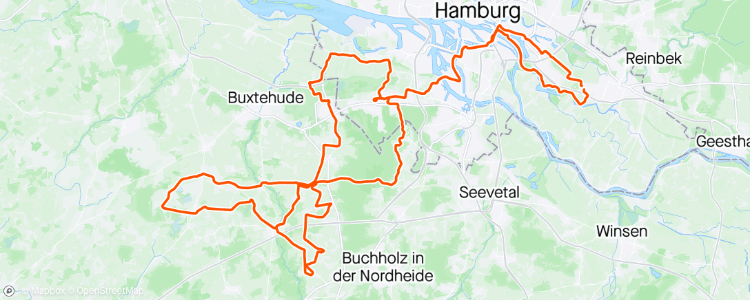 Map of the activity, Elbe Classic RTF
