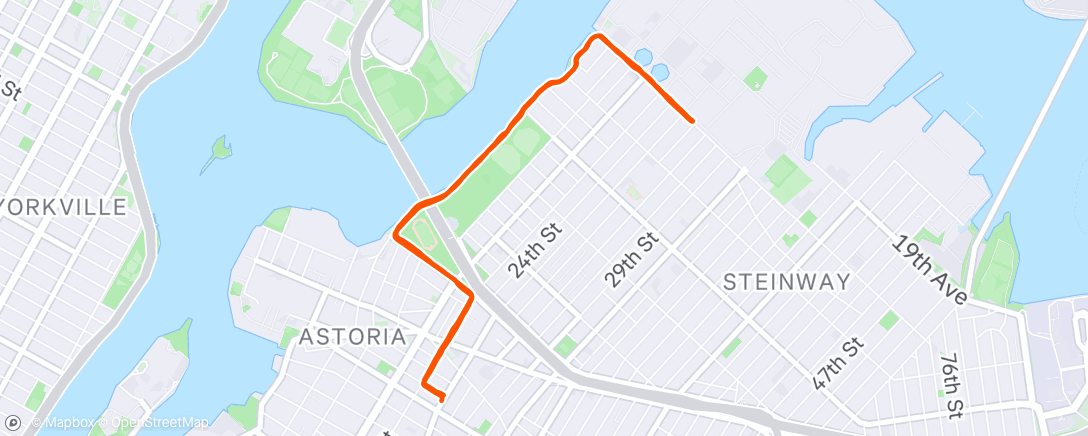 Map of the activity, Rainy trot