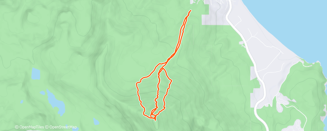 Map of the activity, Morning Backcountry Ski