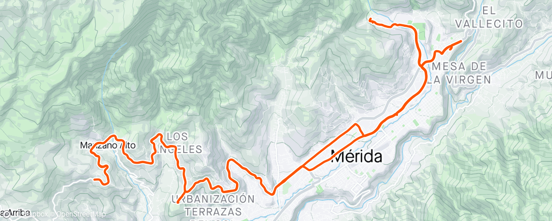 Kaart van de activiteit “La Roca - Santa Rosa”