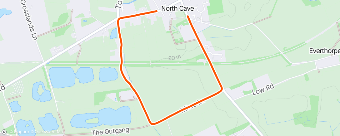 Map of the activity, Lunch Walk/Run