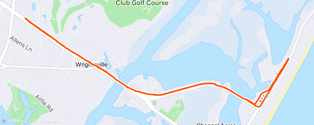 Map of the activity, Morning Run