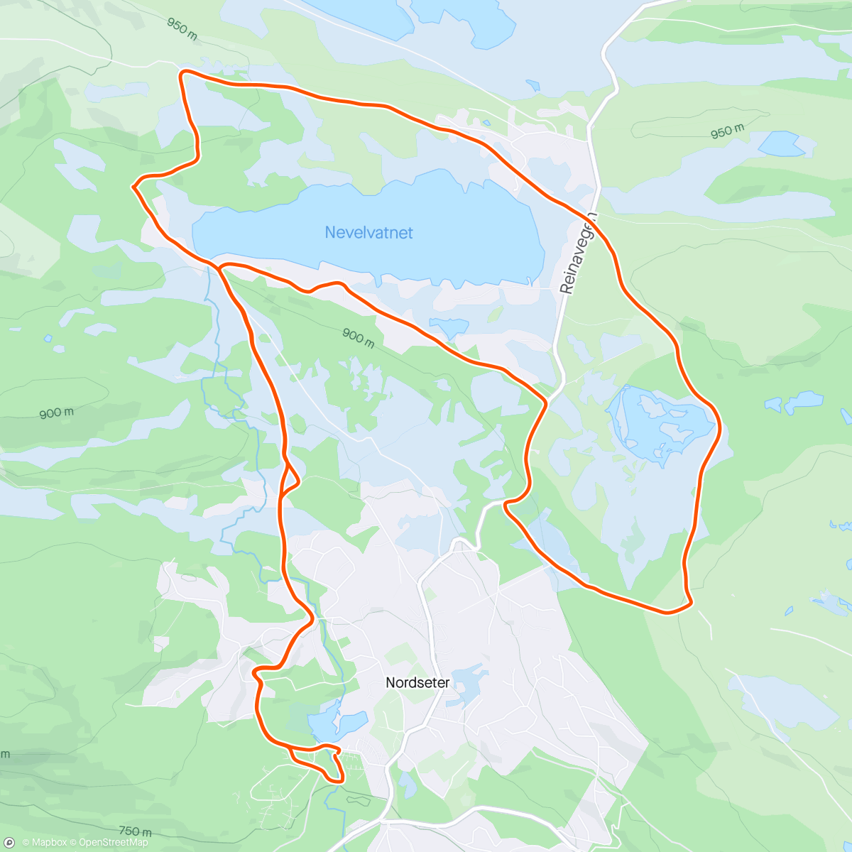 Map of the activity, Påske 2024 #3 🐣🌨️ minimalt med glid og snøvær!
