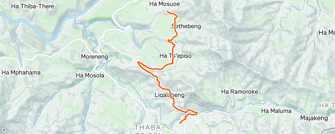 Map of the activity, Morning Run
