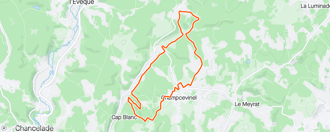 Map of the activity, Repérage 12km grand perigueux nature trail