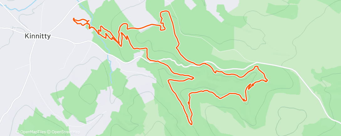 Map of the activity, Morning Mountain Bike Ride