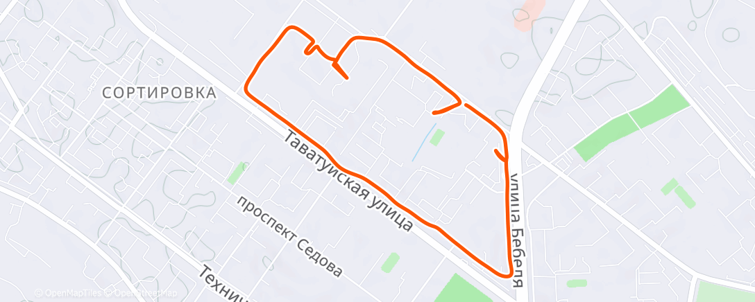 Карта физической активности (Evening Walk)