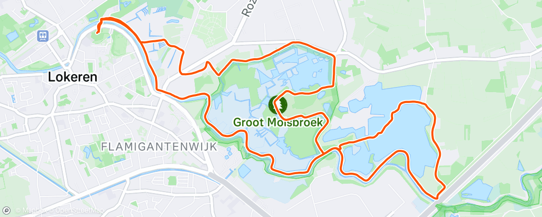 Map of the activity, Ochtendloop
