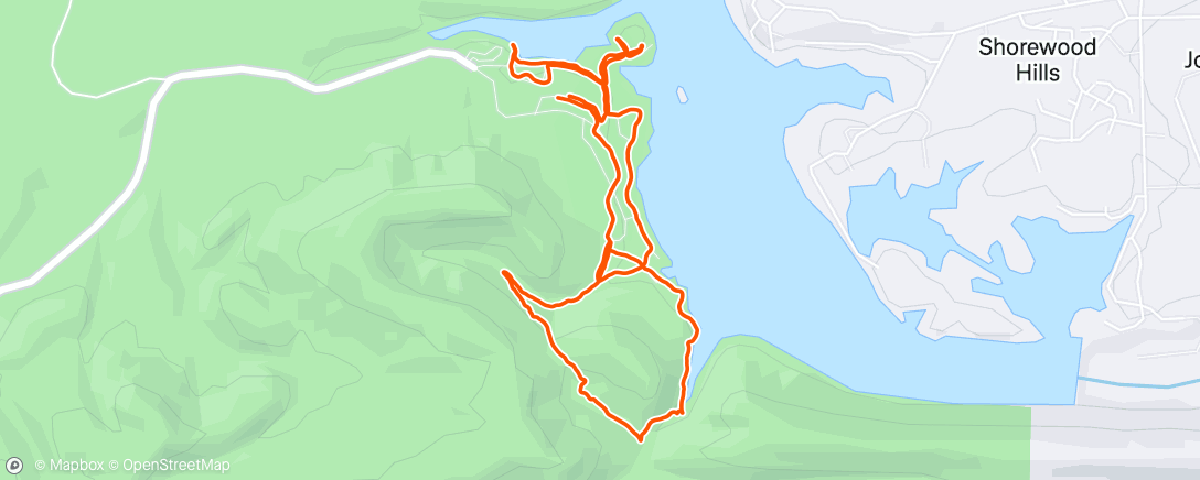 Map of the activity, OMH lake Catherine SP Hike