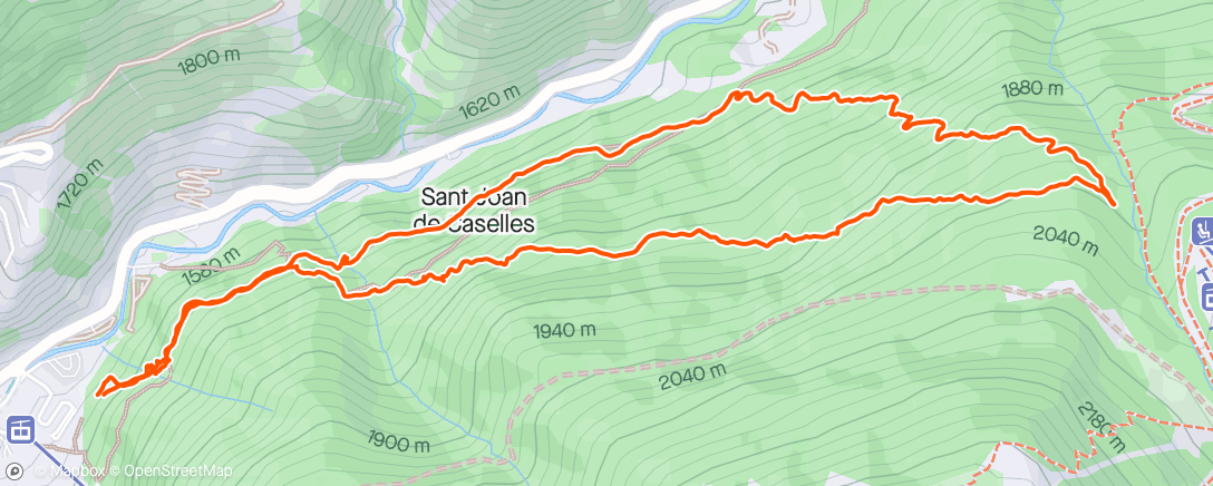 Map of the activity, Lunch Run