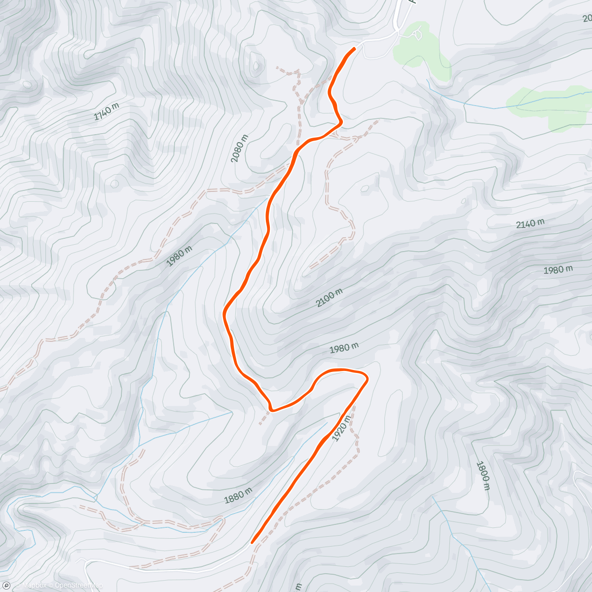 Map of the activity, Western States Course Segement
