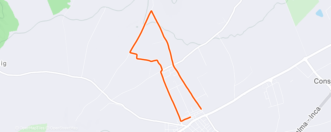 Карта физической активности (Carrera a la hora del almuerzo)