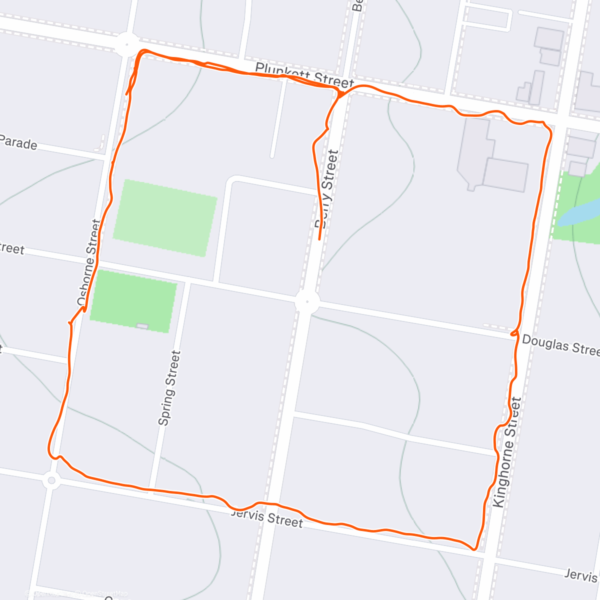 Map of the activity, Day 14 - Bonnie and Buster had their walks today.