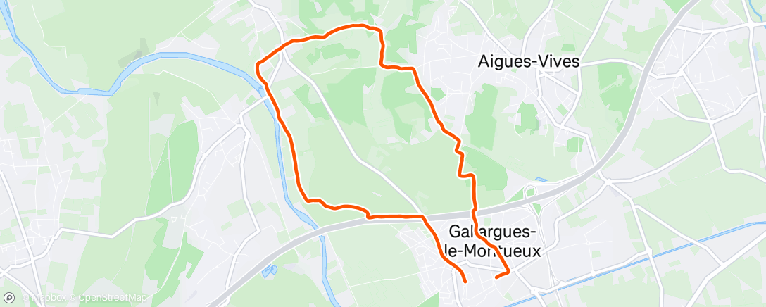 Map of the activity, Gallargues-le-Montueux