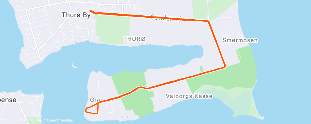 Map of the activity, Morning Run
