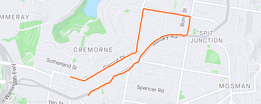 Map of the activity, Morning run with Runna ✅