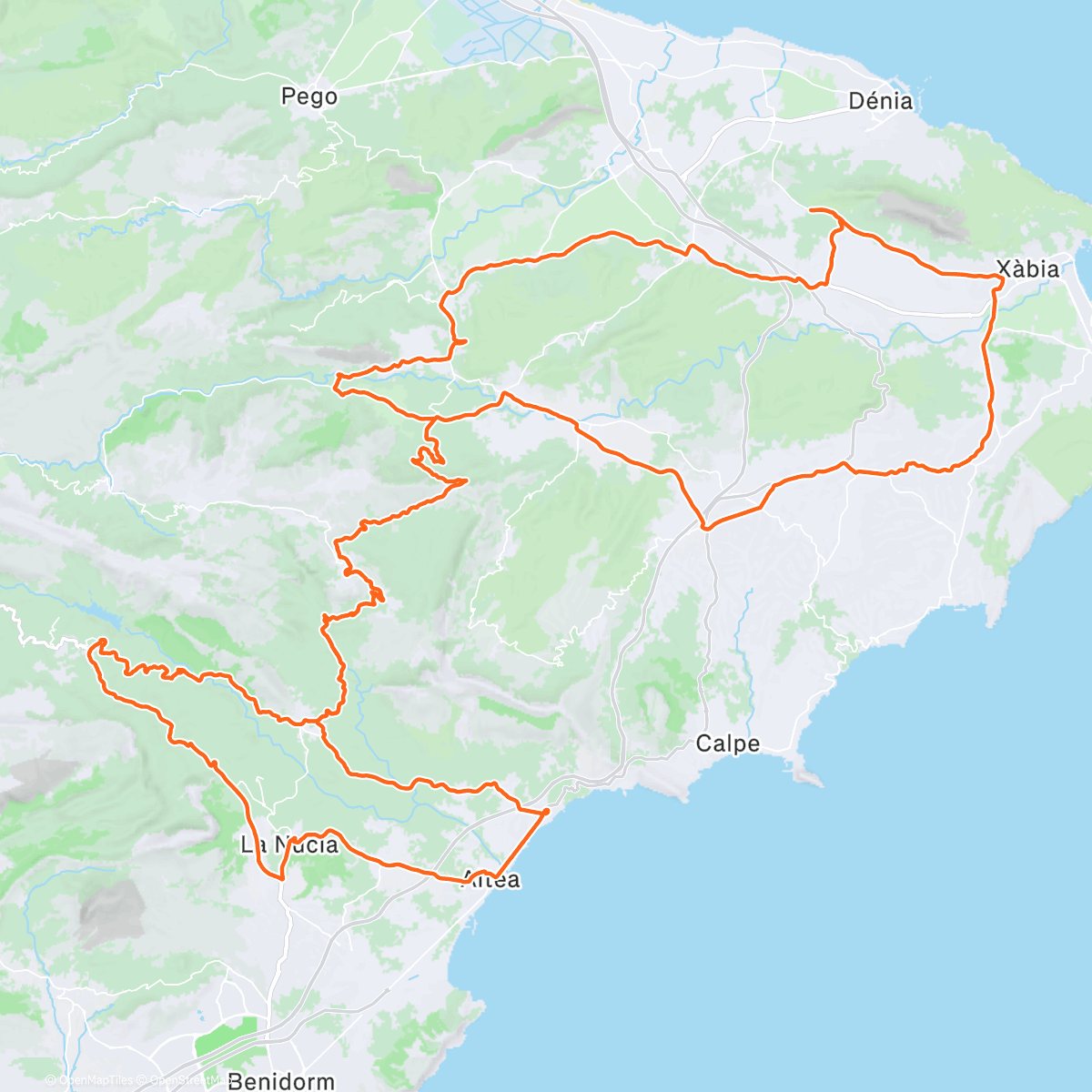 Map of the activity, Morning Ride
