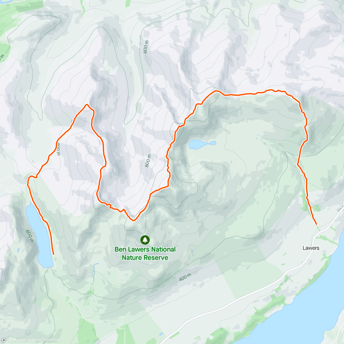 Map of the activity, Ben Lawers 7