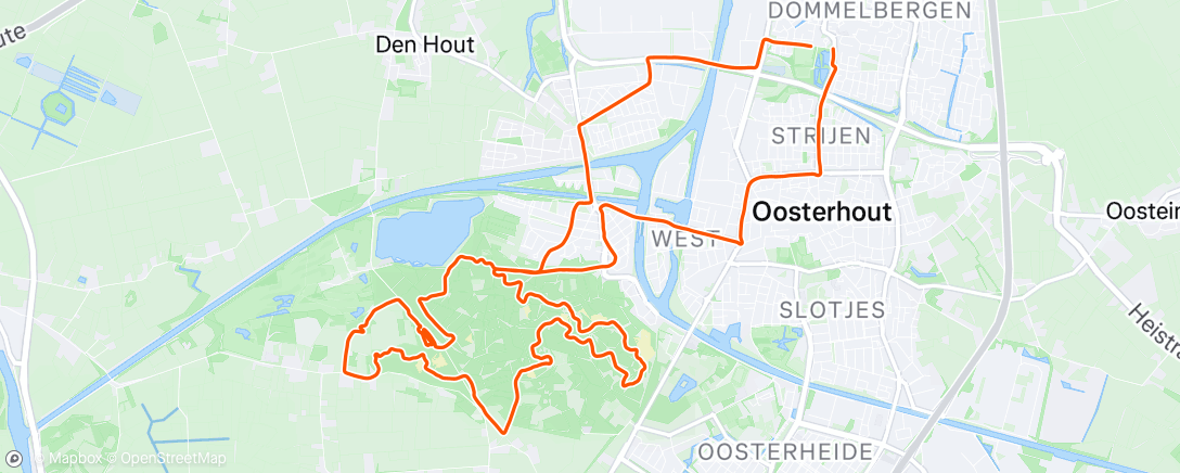 Map of the activity, Afternoon Ride