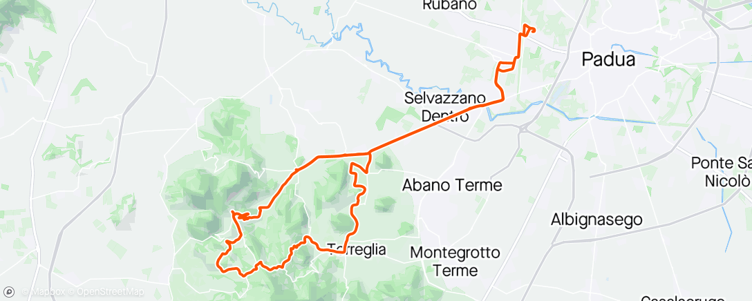 「Sessione di mountain biking mattutina」活動的地圖