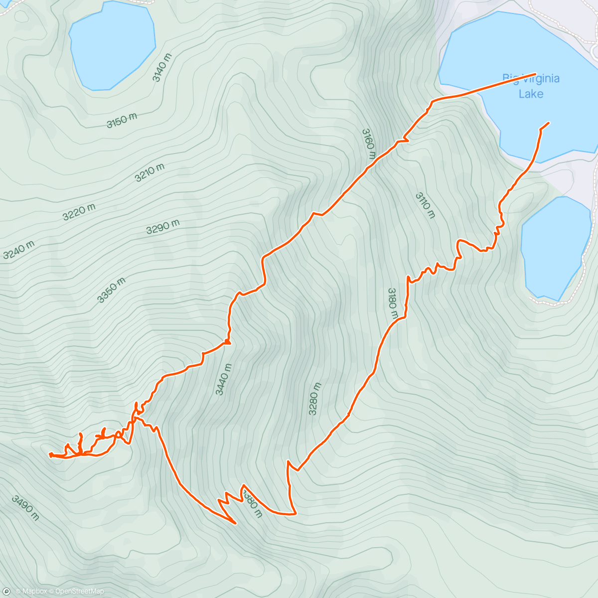 Karte der Aktivität „Black Peak”