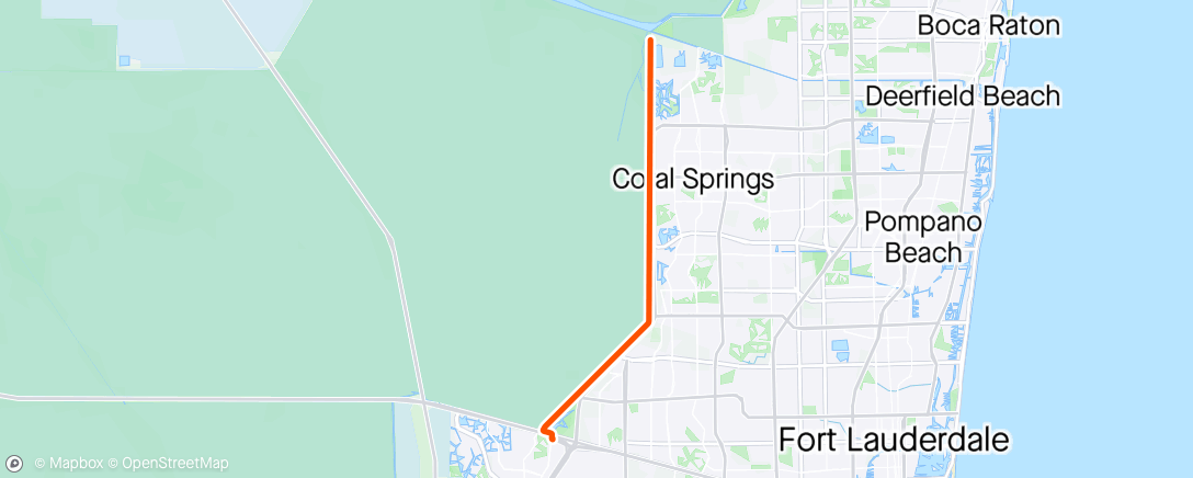 Map of the activity, Evening Ride / GRVL