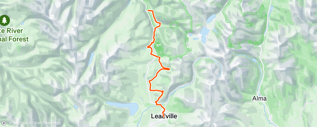 Map of the activity, Morning Trail Run