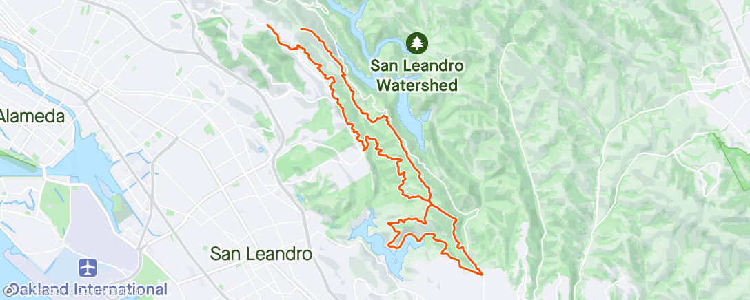 Mapa de la actividad (East Bay dirt classic)