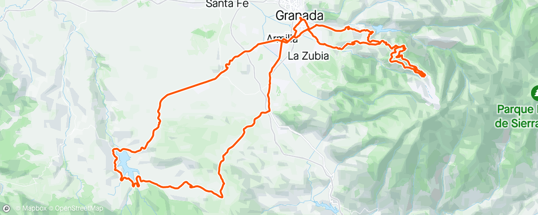 Map of the activity, Sierra Nevada 7️⃣