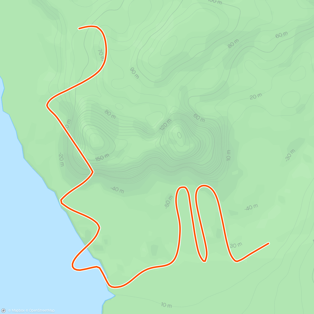 Mapa de la actividad, Zwift - Pacer Group Ride: The Big Ring in Watopia with Coco