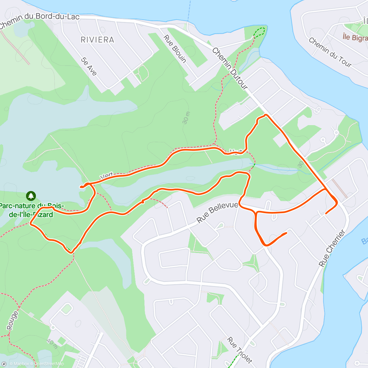 Map of the activity, Walk with a 🐕‍🦺 and a 🦊