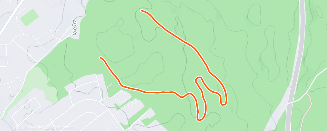 Map of the activity, Lunch Nordic Ski