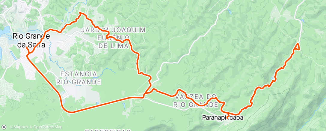 Map of the activity, Giro de MTB