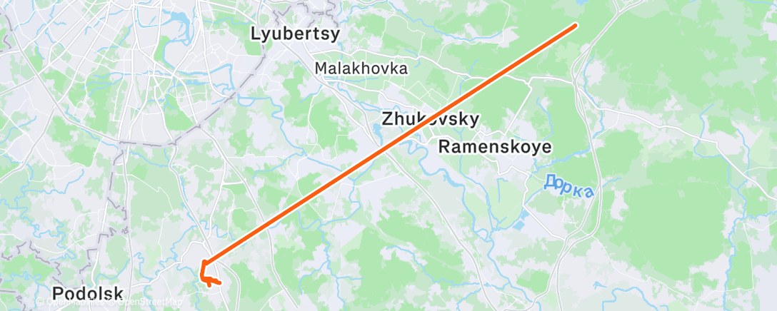 Карта физической активности (Afternoon Run)