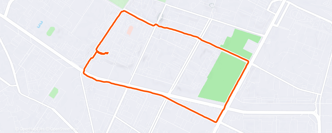 Map of the activity, Вечерний забег