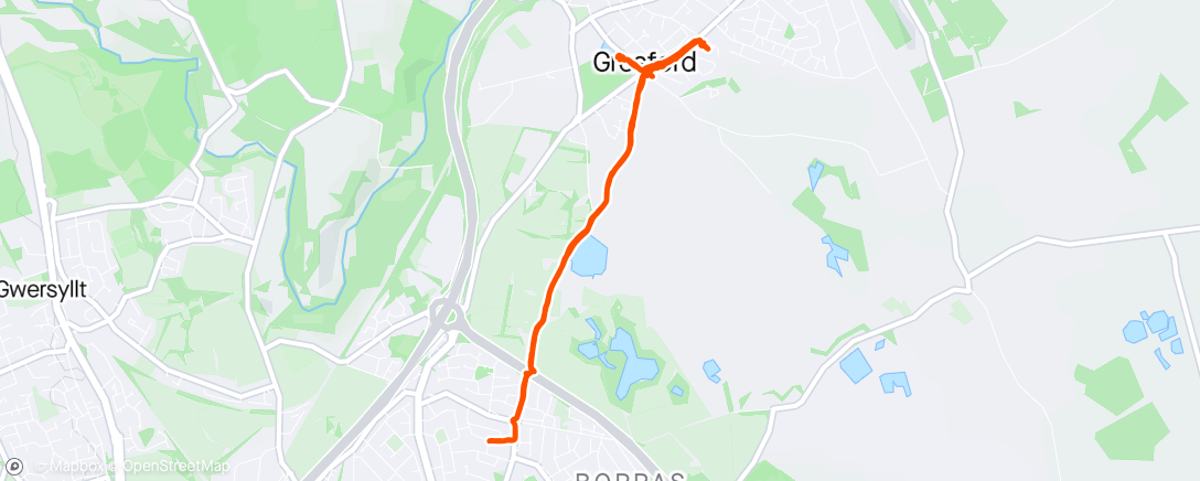 Map of the activity, To the park and back with E&G